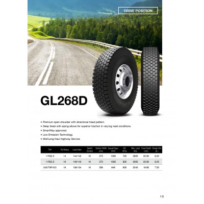 11R22.5 16PR GL268D ADVANCE TL
