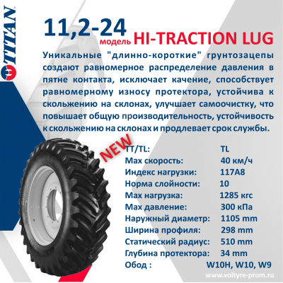 11.2-24 Titan HI-TRACTION LUG TL